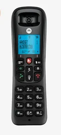 Motorola CD4001 Teléfono Inalámbrico DECT Negro con Bloqueo de Llamadas, Pantalla Retroiluminada, Altavoz Manos Libres y Agenda - 107cd4001