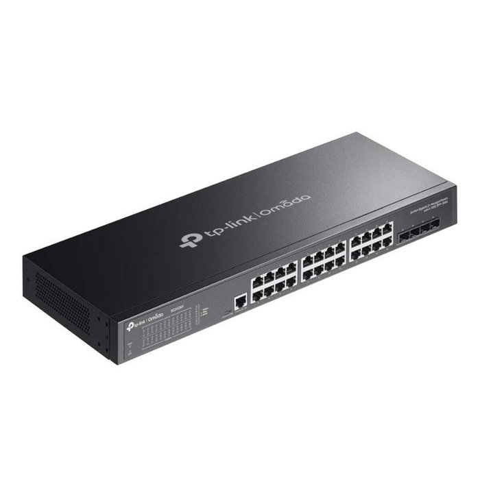 TP-Link Omada SG3428X Switch Gestionable de 24 Puertos Gigabit y 4 Ranuras 10G SFP+ TP-Link Omada SG3428X Switch Gestionable de 24 Puertos Gigabit y 4 Ranuras 10G SFP+