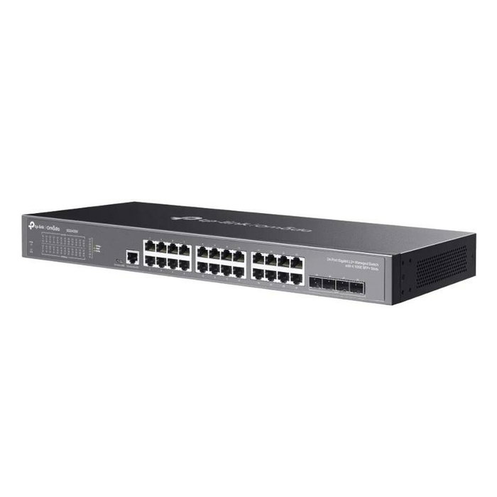 TP-Link Omada SG3428X Switch Gestionable de 24 Puertos Gigabit y 4 Ranuras 10G SFP+ TP-Link Omada SG3428X Switch Gestionable de 24 Puertos Gigabit y 4 Ranuras 10G SFP+