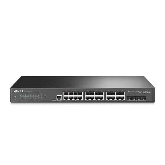 TP-Link Omada SG3428X Switch Gestionable de 24 Puertos Gigabit y 4 Ranuras 10G SFP+ TP-Link Omada SG3428X Switch Gestionable de 24 Puertos Gigabit y 4 Ranuras 10G SFP+