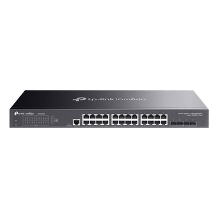 TP-Link Omada SG3428X Switch Gestionable de 24 Puertos Gigabit y 4 Ranuras 10G SFP+ TP-Link Omada SG3428X Switch Gestionable de 24 Puertos Gigabit y 4 Ranuras 10G SFP+
