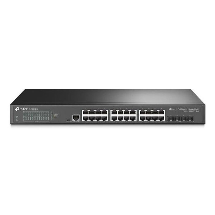 TP-Link Omada SG3428X Switch Gestionable de 24 Puertos Gigabit y 4 Ranuras 10G SFP+ TP-Link Omada SG3428X Switch Gestionable de 24 Puertos Gigabit y 4 Ranuras 10G SFP+