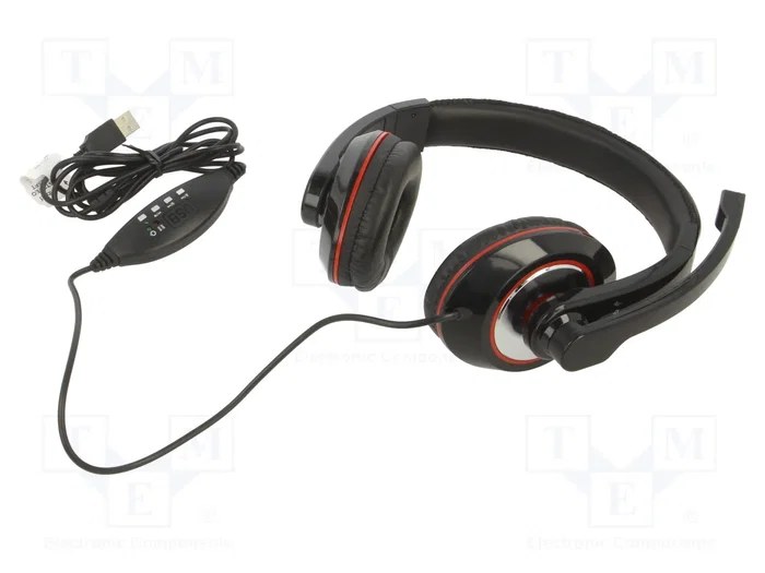 Gembird MHS-U-001 Auriculares USB con Micrófono Negro