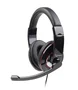 Gembird MHS-U-001 Auriculares con Micrófono USB, Estéreo, Diadema Circumaural Ajustable, Negro, Ideal para Música, Juegos y Llamadas