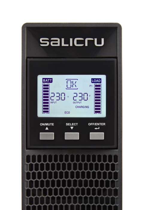SALICRU SPS ADVANCE RT2 SAI 3000VA / 2700W - Line-Interactive, Salida Senoidal, Formato Rack/Torre 2U, Pantalla LCD, FP 0.9, USB/RS-232, SmartSlot