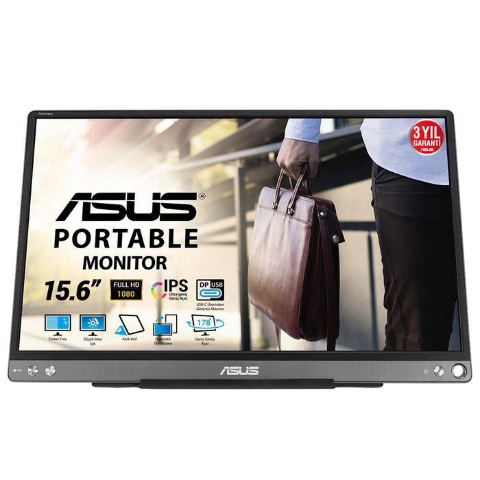Asus ZenScreen MB16ACE Monitor Portátil 15.6 Full HD Gris