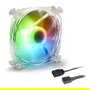 Sharkoon Ventilador SHARK Disc PWM RGB Transparente 120mm Conector 3-pin + 4-pin
