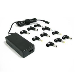 LEOTEC LENCSHOME10 Cargador Universal Portátil 70W 15-20V Negro para Notebook Corriente Alterna Interior