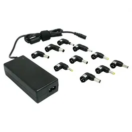 LEOTEC LENCSHOME10 Cargador Universal Portátil 70W 15-20V Negro para Notebook Corriente Alterna Interior