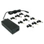 Leotec Cargador de Portátil Universal 70W con 10 Conectores y Voltaje Automático (15-20V) Black