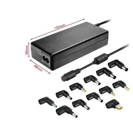 Leotec LENCSHOME06 Adaptador e Inversor de Corriente Interior Negro para Portátiles Universal