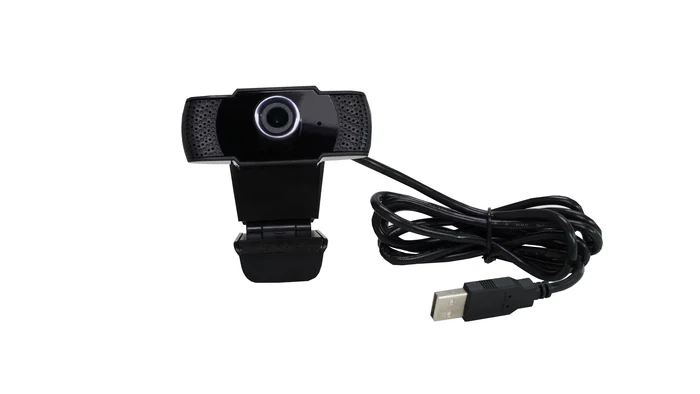 Leotec LEWCAM2005 Cámara Web Full HD 1080p 30fps, Micrófono, Ángulo 90°, Soporte Clip, USB, Negro