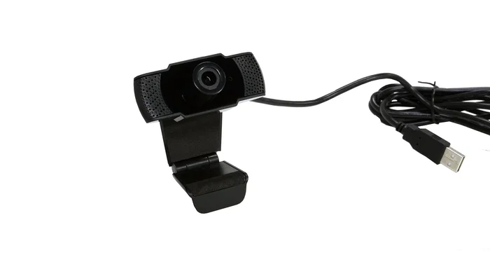 Leotec LEWCAM2005 Cámara Web Full HD 1080p 30fps, Micrófono, Ángulo 90°, Soporte Clip, USB, Negro