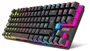 Krom Kasic TKL Teclado Mecánico Gaming Español Tenkeyless con Switches Red, Retroiluminación RGB Rainbow, Antighosting, 87 Teclas, Negro, USB