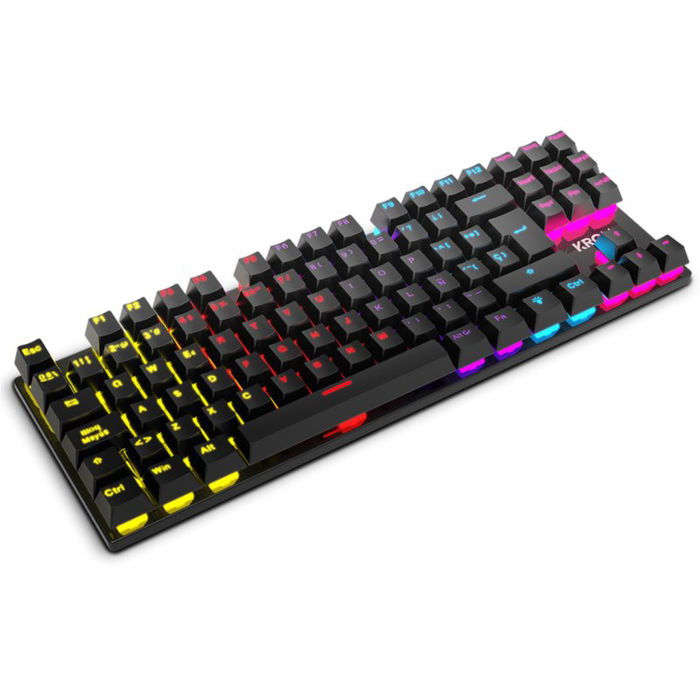 Krom Teclado Gaming Mecánico Kasic TKL Negro RGB Rainbow