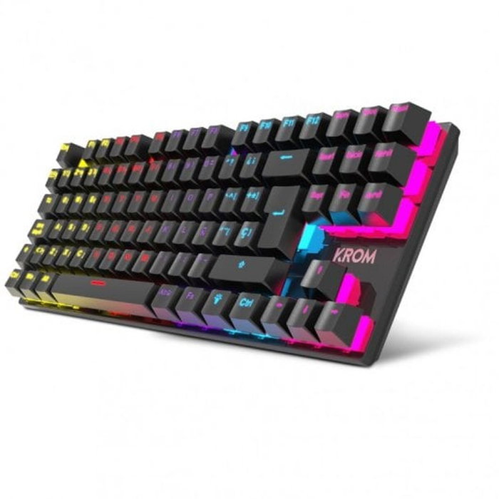 Krom Kasic TKL Teclado Mecánico Gaming RGB Rainbow Red Switch
