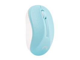 Natec Toucan Ratón Inalámbrico Azul y Blanco 1600 DPI - NMY-1651