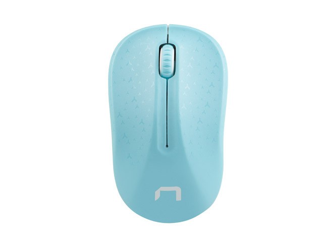 Natec Toucan Ratón Inalámbrico Óptico 1600 DPI 3 Botones Azul y Blanco