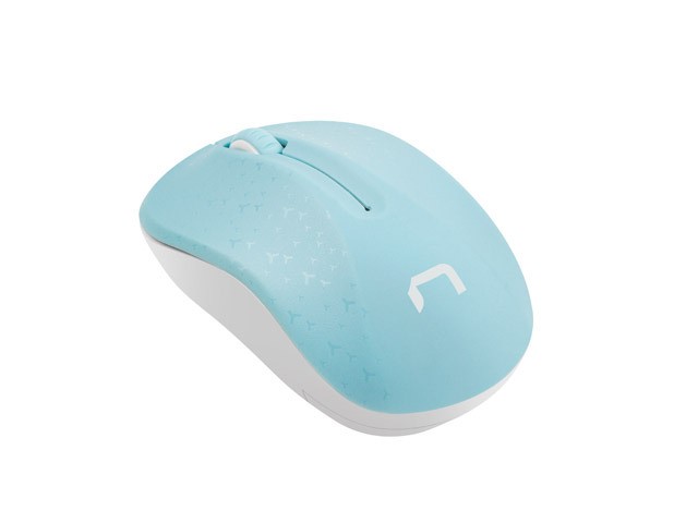 Natec Toucan Ratón Inalámbrico Óptico 1600 DPI 3 Botones Azul y Blanco