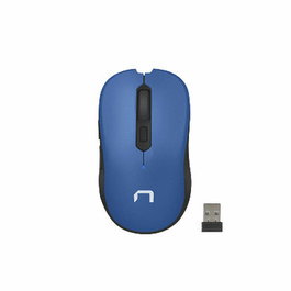 NATEC NMY-1651 Ratón Oficina Ambidextro Bluetooth 1600 DPI Azul Blanco