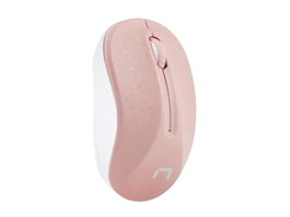 Natec Toucan Ratón Inalámbrico Óptico 1600 DPI 3 Botones Rosa Blanco