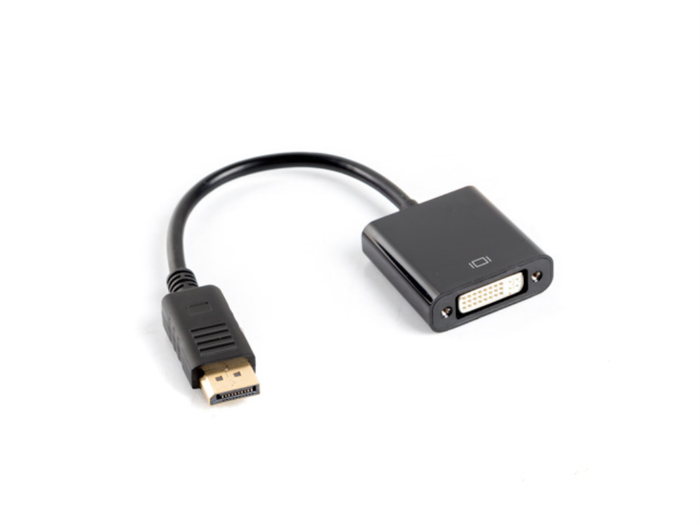 Lanberg Adaptador Dual Link Displayport Macho a DVI-D Hembra, Negro, Conectores Chapados en Oro, Soporta 1920 x 1200p Lanberg Adaptador Dual Link Displayport Macho a DVI-D Hembra, Negro, Conectores Chapados en Oro, Soporta 1920 x 1200p
