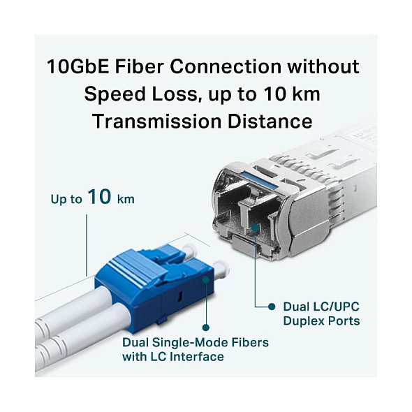 TP-Link TL-SM5110-LR Transceptor SFP+ Monomodo 1310 nm 10Gbps
