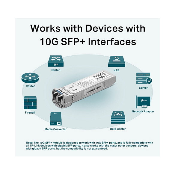 TP-Link TL-SM5110-LR Transceptor SFP+ Monomodo 1310 nm 10Gbps