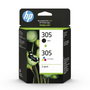 HP 305 Multipack de 2 Cartuchos de Tinta Negro y Tricolor