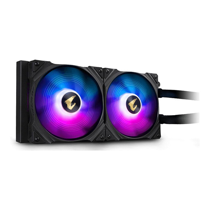 Gigabyte WATERFORCE 280 Refrigeración Líquida CPU con Pantalla ARGB, 280mm, Negro