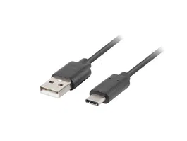 Lanberg CA-USBO-31CU-0018-BK - Cable USB 3.2 Gen 1 (3.1 Gen 1) USB-C Macho a USB-A Macho, 1.8m, Negro