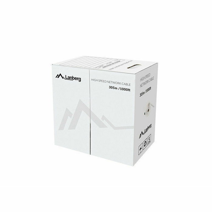 Lanberg Bobina de Cable de Red Cat6 U/UTP 305 m Gris Lanberg Bobina de Cable de Red Cat6 U/UTP 305 m Gris