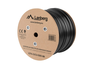 Lanberg Bobina de cable de red Cat6 F/UTP Negro 305 m