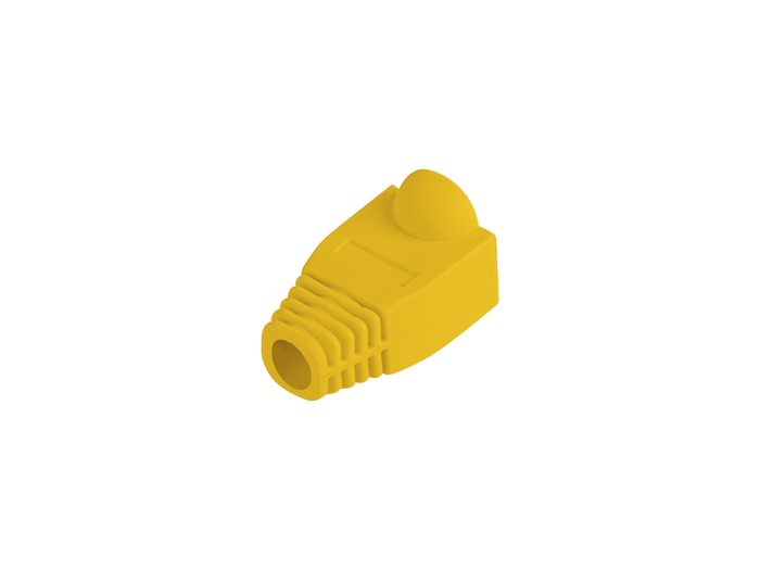 Lanberg PLB-1000-Y Funda protectora para conector RJ45, Amarillo (Pack 100 uds)