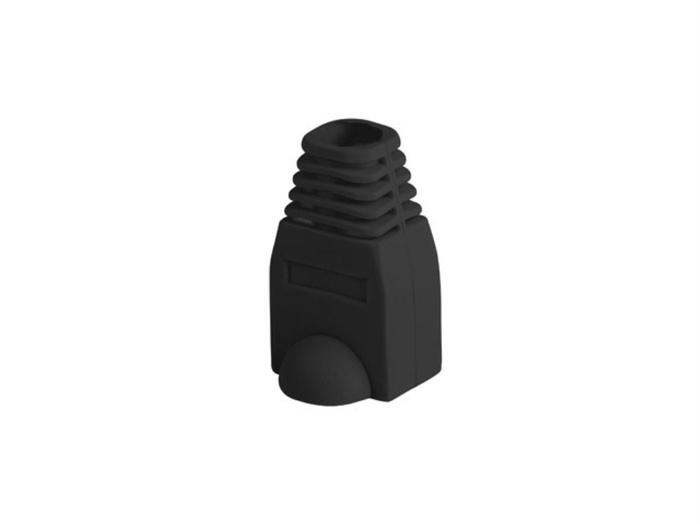 Lanberg Funda protectora para conector RJ45 PLB-1000-BK, Negro (Pack 100 uds)