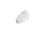 Lanberg PLB-1000-W Funda Protectora Sujetacables para Conector RJ-45, Blanco, PVC, Pack de 100 Unidades