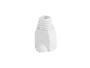 Lanberg PLB-1000-W Funda Protectora Sujetacables para Conector RJ-45, Blanco, PVC, Pack de 100 Unidades