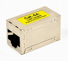 GEMBIRD NCA-LC6S-01 Adaptador blindado RJ45 a RJ45 Cat. 6 Beige