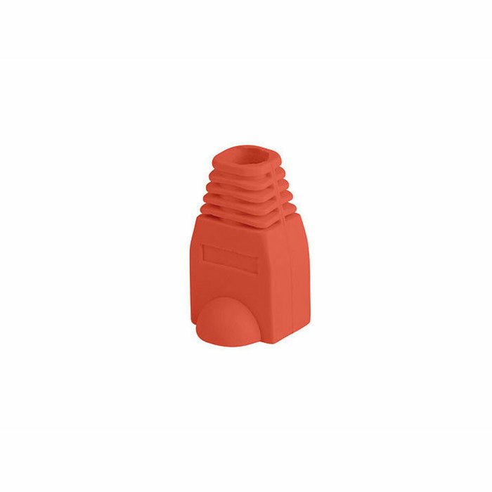 Lanberg Funda protectora PLB-1000-R para conector RJ45, Rojo (Pack 100 uds)