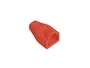 Lanberg PLB-1000-R Funda Protectora / Sujetacables para Conector RJ-45, Color Rojo, PVC, Pack de 100 Unidades