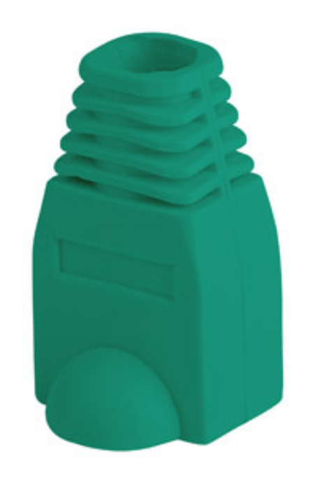 Lanberg Funda protectora para conector RJ45 PLB-1000-G, Verde (Pack 100 uds)