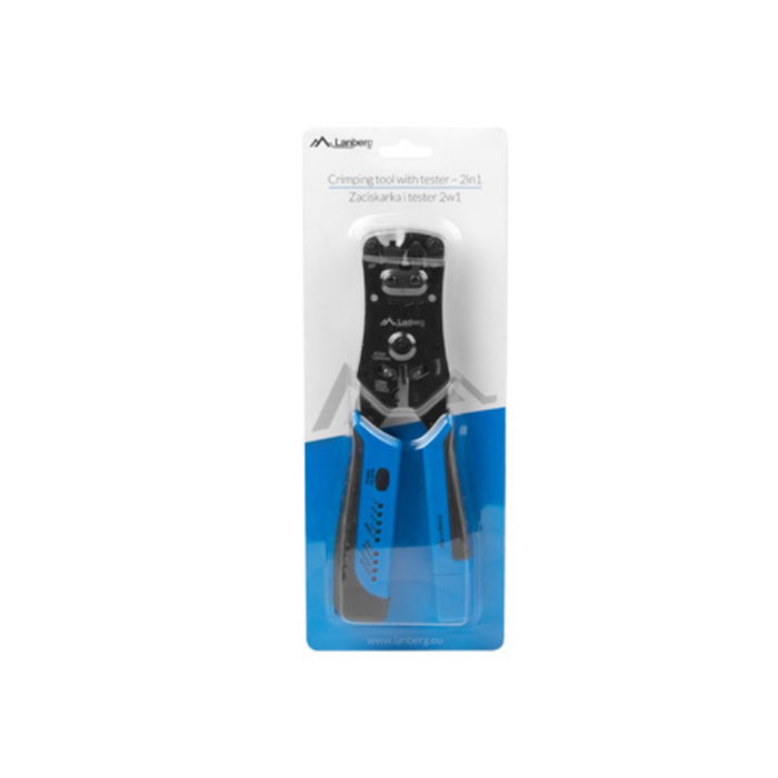 Lanberg NT-0203 Crimpadora Universal para Conectores RJ45, RJ11, RJ12, Herramienta de Prensado