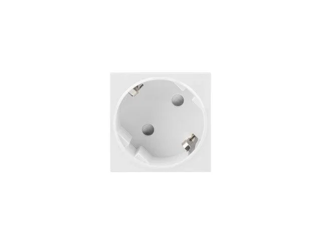 Lanberg AC-4545SW-F-W Roseta de Pared Tipo F (Schuko) Blanca 250V 16A Blanco 1 Enchufe - Policarbonato