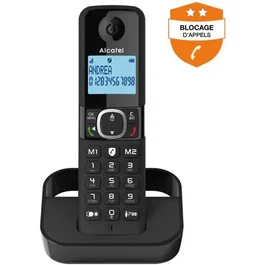 Alcatel F860 Teléfono Fijo Inalámbrico Negro