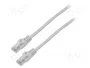 Lanberg Cable de red Cat6 U/UTP 3 m Gris