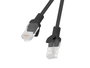 Lanberg Cable de red Cat6 U/UTP 1 m Negro PCU6-10CC-0100-BK