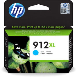 HP 912XL Cartucho de tinta Cian Alto rendimiento (XL) 3YL81AE