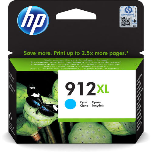 HP 912XL Cartucho de tinta Cian Alto rendimiento (XL) 3YL81AE HP 912XL Cartucho de tinta Cian Alto rendimiento (XL) 3YL81AE