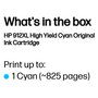 HP 912XL Cartucho de tinta Cian de alta capacidad