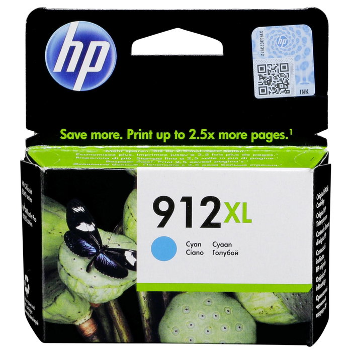 HP 912XL Cartucho de tinta Cian de alta capacidad